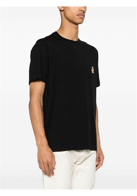 T-shirt con applicazione in nero - uomo MAISON KITSUNÉ | MM00125KJ0008P199